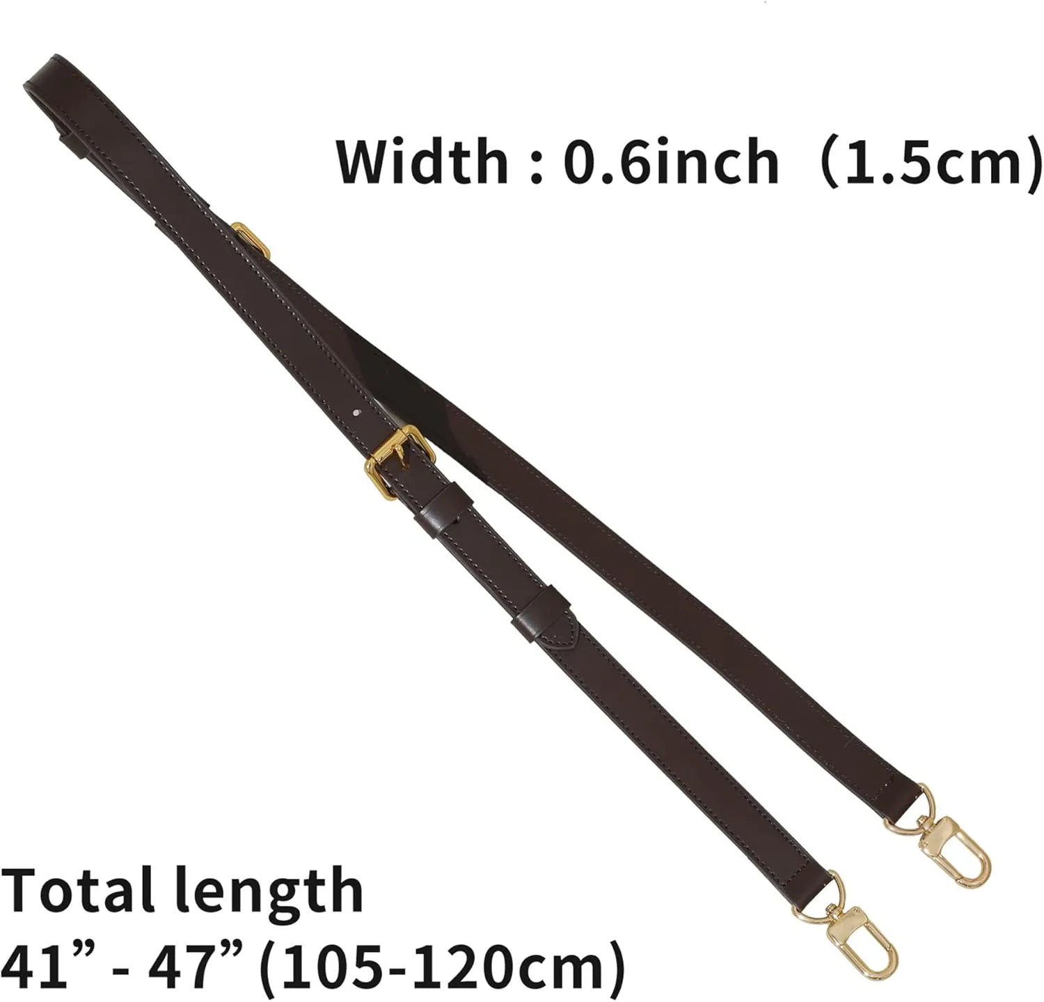 Doxo Vachetta Leather Replacement Crossbody Bag Strap,Fit for L Speedy 25 30 35 40 More