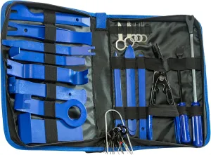 Dynamat Trim Panel Removal Tool Kit – Easily Remove Interior & Exterior Trims, Moldings, Door Panels, & Dashboards – Makes Installation Easy – 31 Piece Tool Set & Custom Zippered Case – Made in USA