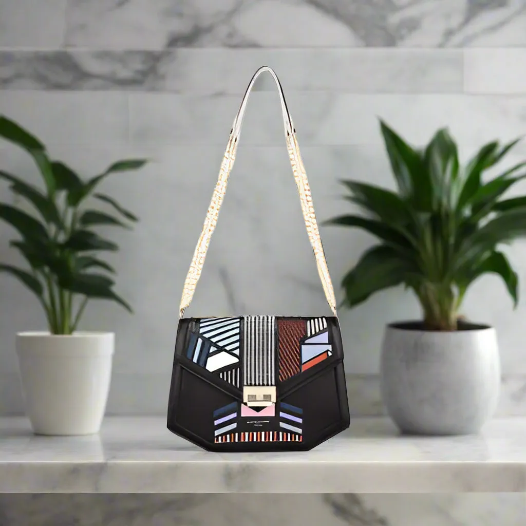 Dynamic | Geometric Print Crossbody Bag