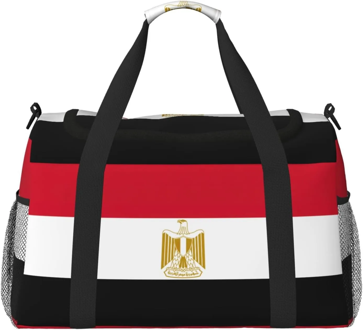 Egyptian flag print Weekender Overnight Carry On Bag Gym Luggage Bag Duffel Bag for Travel Women