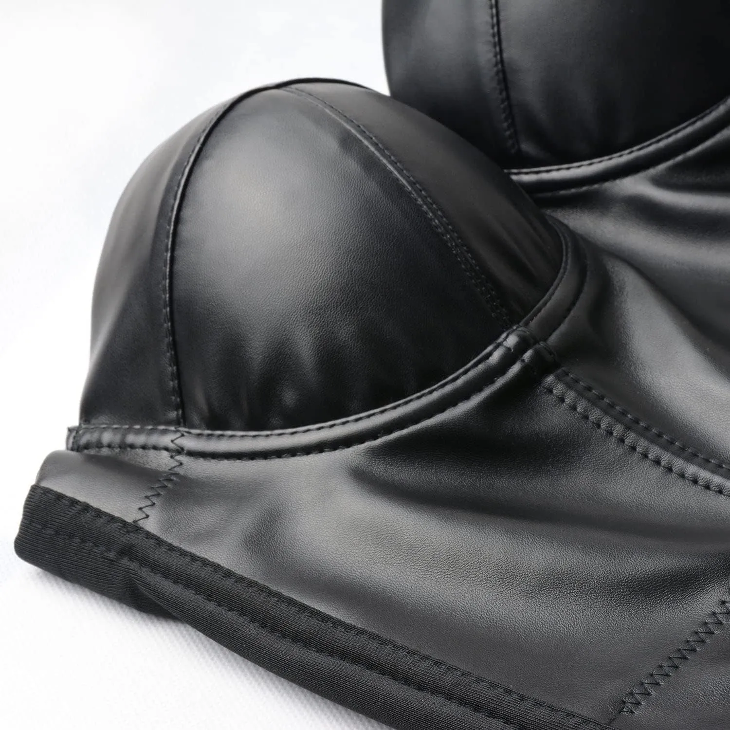 ELLACCI PU Leather Bustier Crop Top Gothic Punk Push Up Women's Corset Top Bra Black