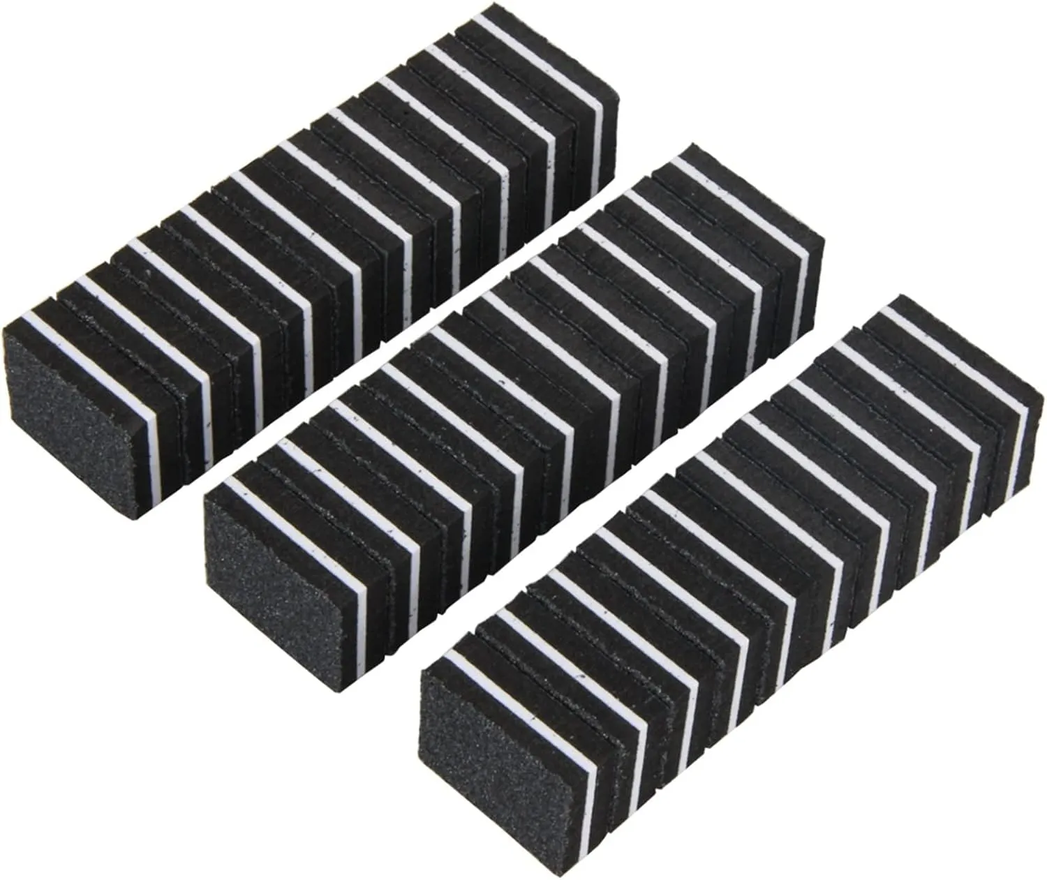 Emery Boards Nail Care kit with Nail File Buffer, 200Pcs/Pack Professional Mini Black Sponge Nail File 100/180