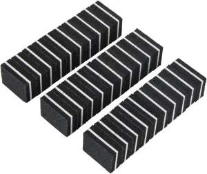 Emery Boards Nail Care kit with Nail File Buffer, 200Pcs/Pack Professional Mini Black Sponge Nail File 100/180
