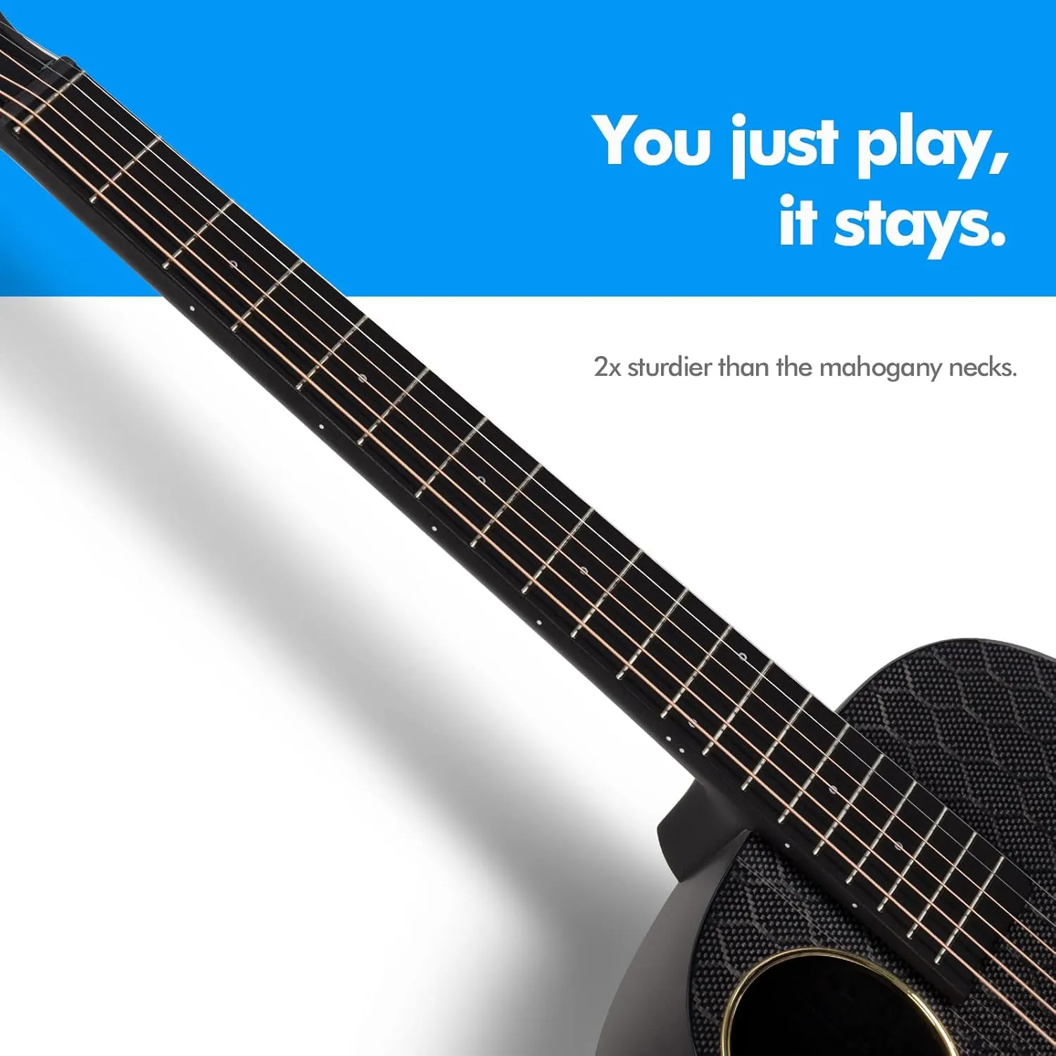 Enya Carbon Fiber Acoustic Electric Guitar X4 Pro Mini AcousticPlus 36” 3/4-Sized Guitar Bundle with Hard Case, Leather Strap, Instrument Cable & USB Type-C Charging Cable(X4 PRO MINI)