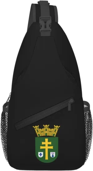 Escudo De Gurabo, Puerto Rico Crossbody Bags For Women Men Chest Backpack Gym Shoulder Bag Travel Outdoor Sports Casual Crossbody Bags