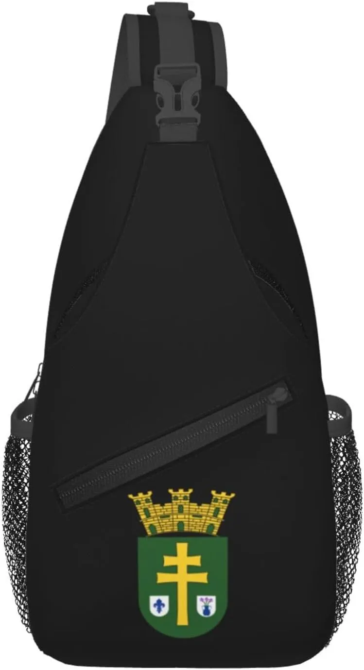 Escudo De Gurabo, Puerto Rico Crossbody Bags For Women Men Chest Backpack Gym Shoulder Bag Travel Outdoor Sports Casual Crossbody Bags