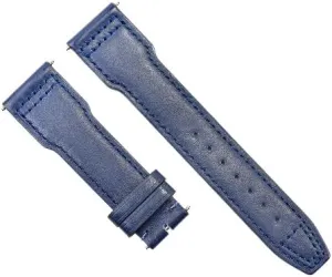 Ewatchparts 22MM CALF LEATHER WATCH STRAP BAND CLASP COMPATIBLE WITH IWC PORTUGUESE PILOT TOP GUN BLUE