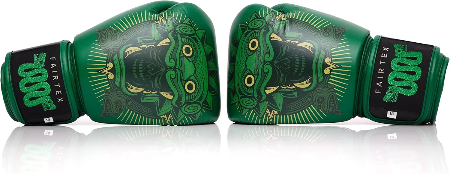 Fairtex Resurrection Premium Muay Thai Boxing Gloves - Limited Edition Design | Collaboration with Tom Atencio | Stylish & Durable | Syntek Leather | Handcrafted | MMA Kickboxing Gloves