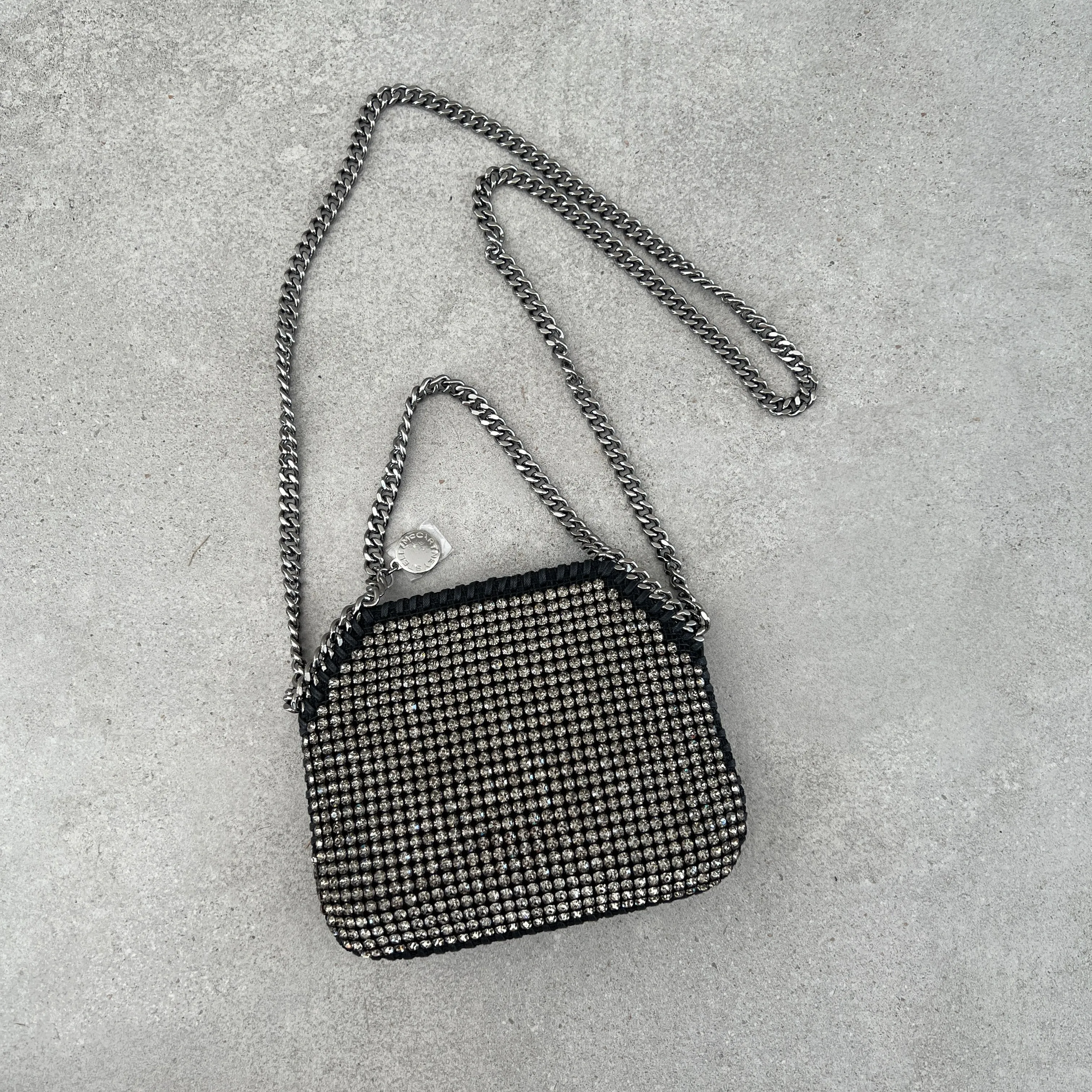 Falabella Evening Crystal All Over, Black
