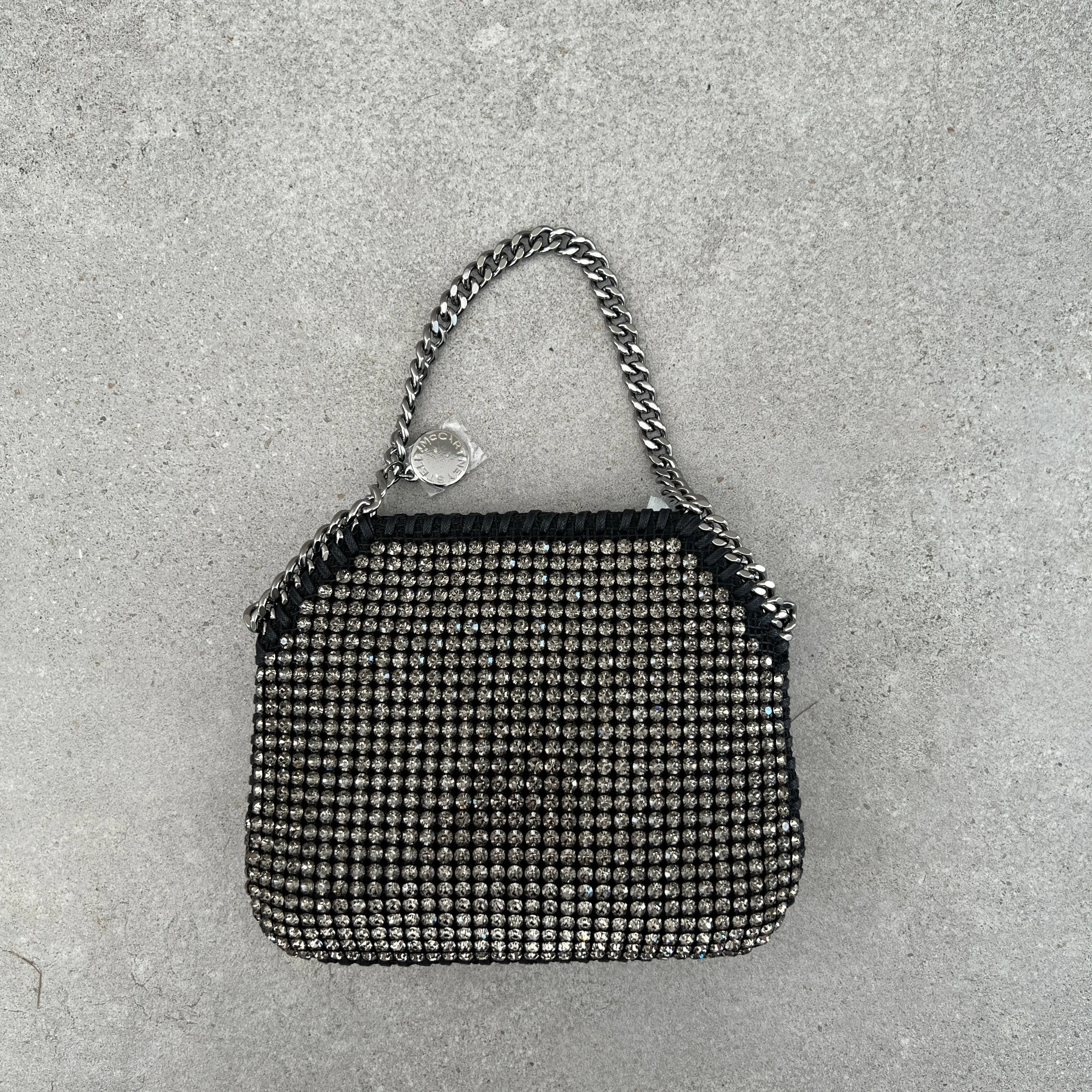 Falabella Evening Crystal All Over, Black