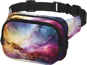 Fanny Pack for Men Women Crossbody Waist Bag Nebula and Galaxy in The Universe Belt Bag with Adjustable Strap Hip Bum Bag
