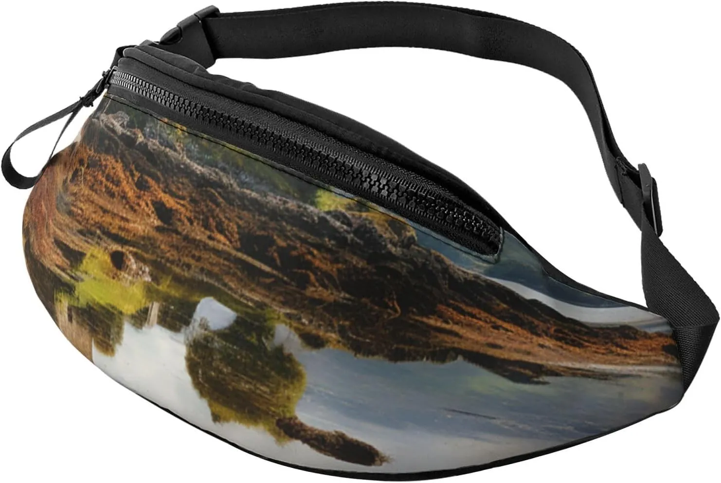 Fanny Pack for Men Women Crossbody Waist Bag Scotland Castle Water Lake Scottish Belt Bag with Adjustable Strap Hip Bum Bag