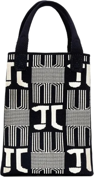 Fashion Plaid Classic Wristband Crossbody Bag Women's Knit Bag Premium Texture