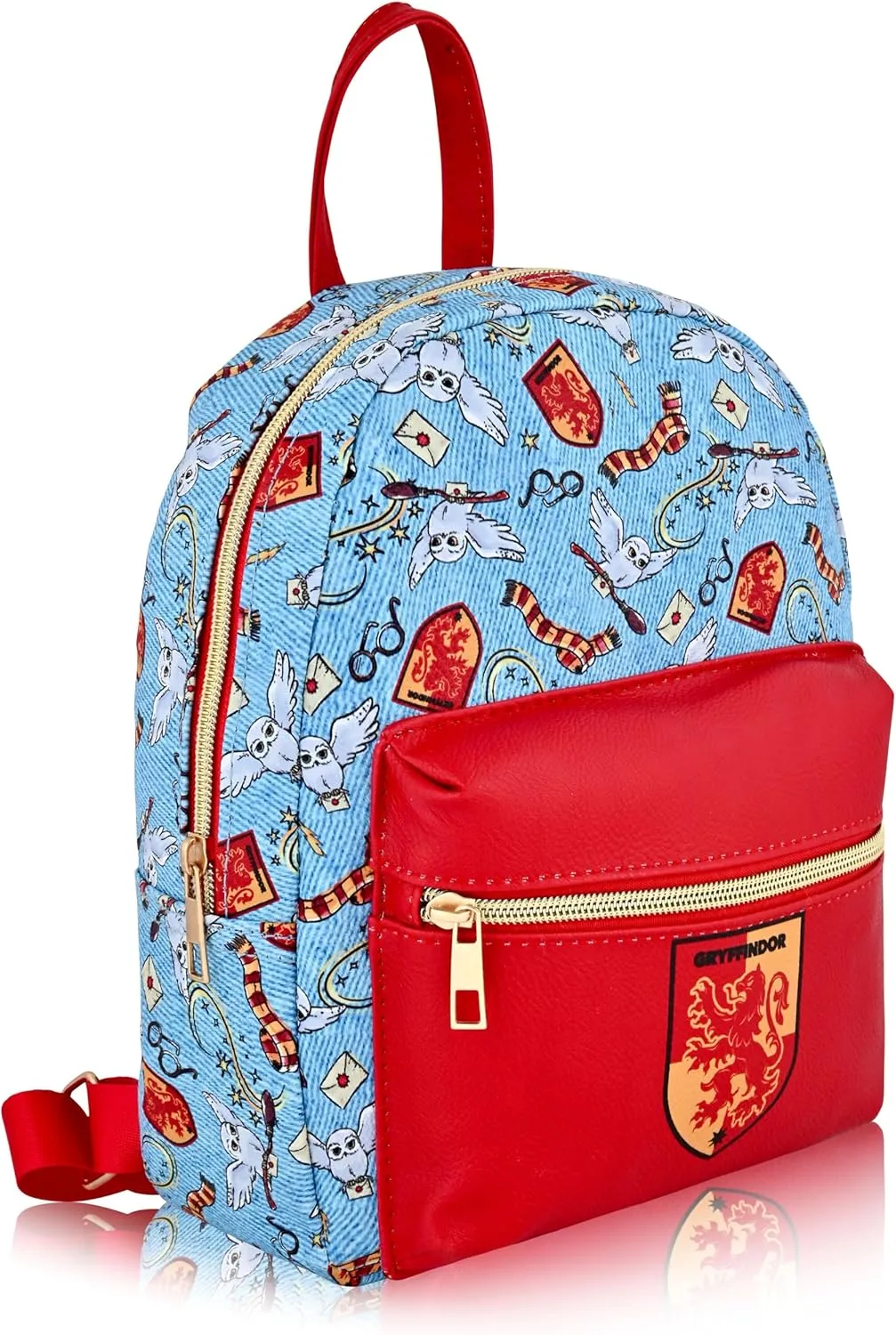 Fast Forward Harry Potter Backpack for Men, Women, Unisex | Cute PU Leather 10"" Harry Potter Mini Backpack Purse Shoulder Purse | Harry Potter Bag and Harry Potter Accessories, HPPM30FN