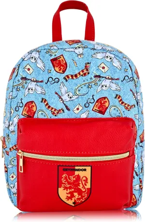 Fast Forward Harry Potter Backpack for Men, Women, Unisex | Cute PU Leather 10"" Harry Potter Mini Backpack Purse Shoulder Purse | Harry Potter Bag and Harry Potter Accessories, HPPM30FN