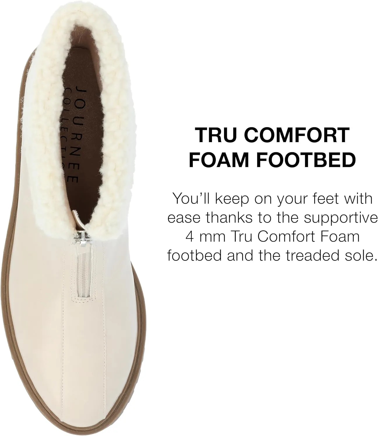 FAUX LEATHER ZIP-UP BOOTIES BY JOURNEE