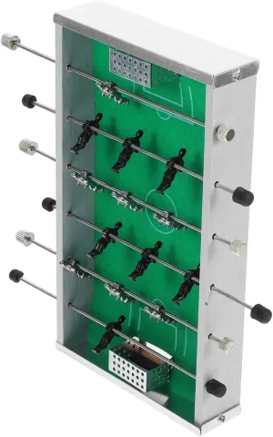 FAVOMOTO Interactive Soccer Game Mini Table Football Portable Foosball Game Skill Improvement Parent-Child Fun Sturdy Construction Light-up Soccer Ball
