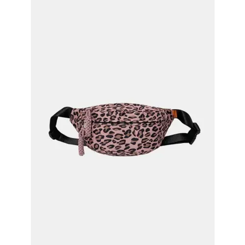 Fierce Pink Leopard Nylon Crossbody Bag for Wild Adventures