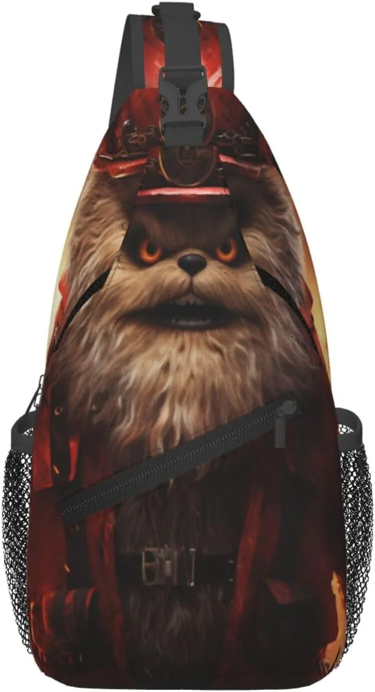 Fighting Aliens Men's And Women's Small Crossbody Bags Chest Bags Daily Bags Are Suitable For Outdoor Hiking Trips