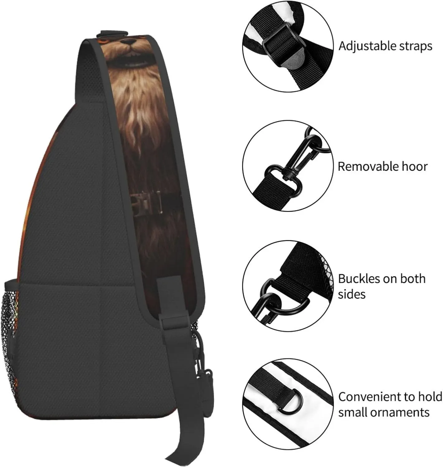 Fighting Aliens Men's And Women's Small Crossbody Bags Chest Bags Daily Bags Are Suitable For Outdoor Hiking Trips
