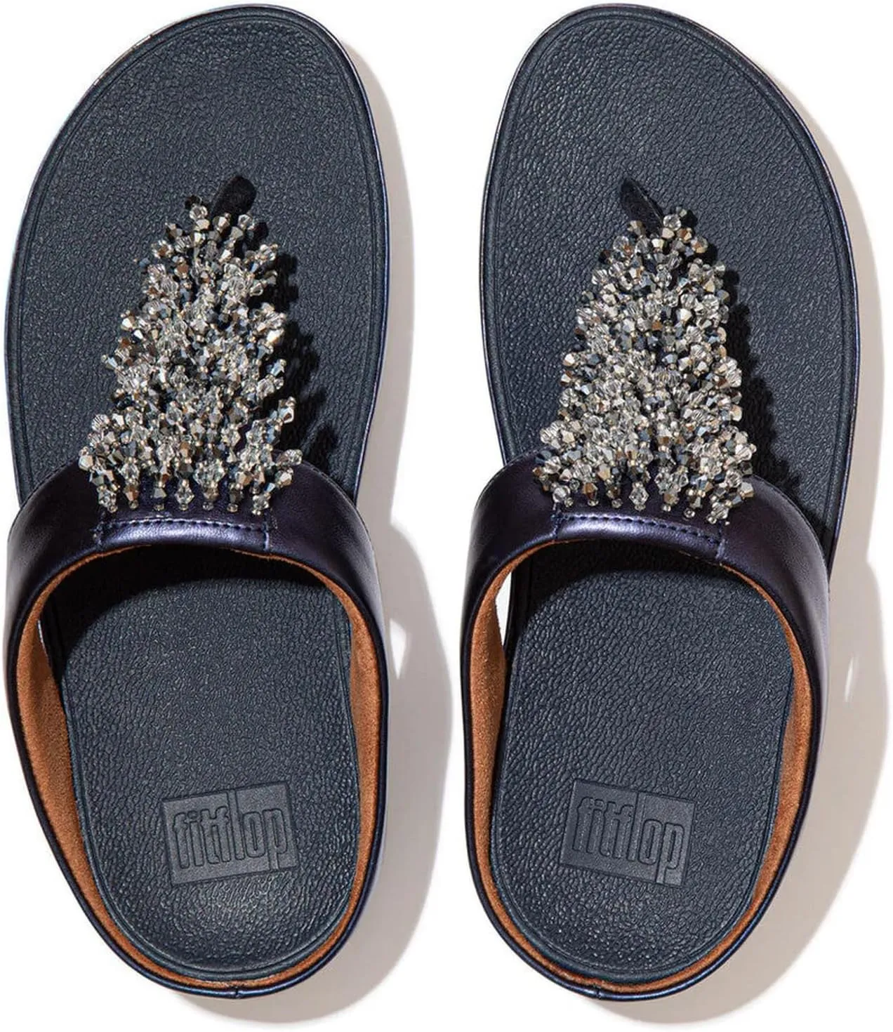 FitFlop Women's Rumba Beaded Toe-Post Sandals