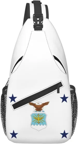 Flag Of The Under Secretary Of The Air Force Crossbody Bags For Women Men Chest Backpack Gym Shoulder Bag Travel Outdoor Sports Casual Crossbody Bags