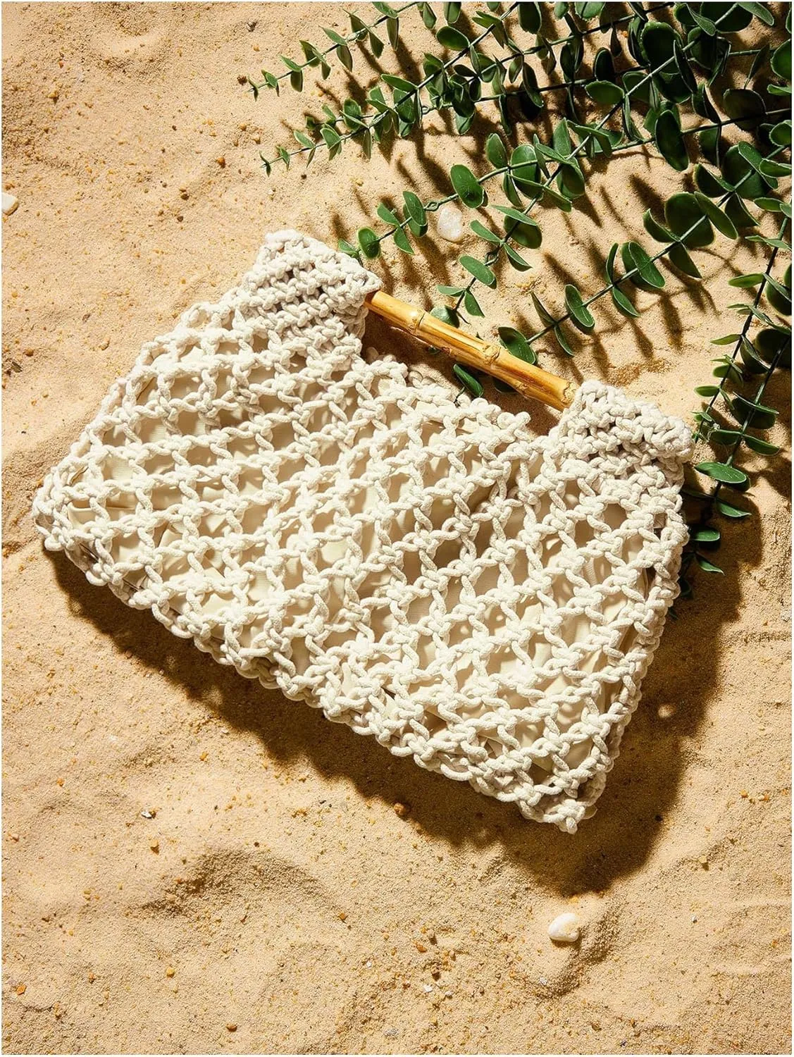 Floerns Women's Straw Bag Handle Beach Clutch Purse Hobo Handbag