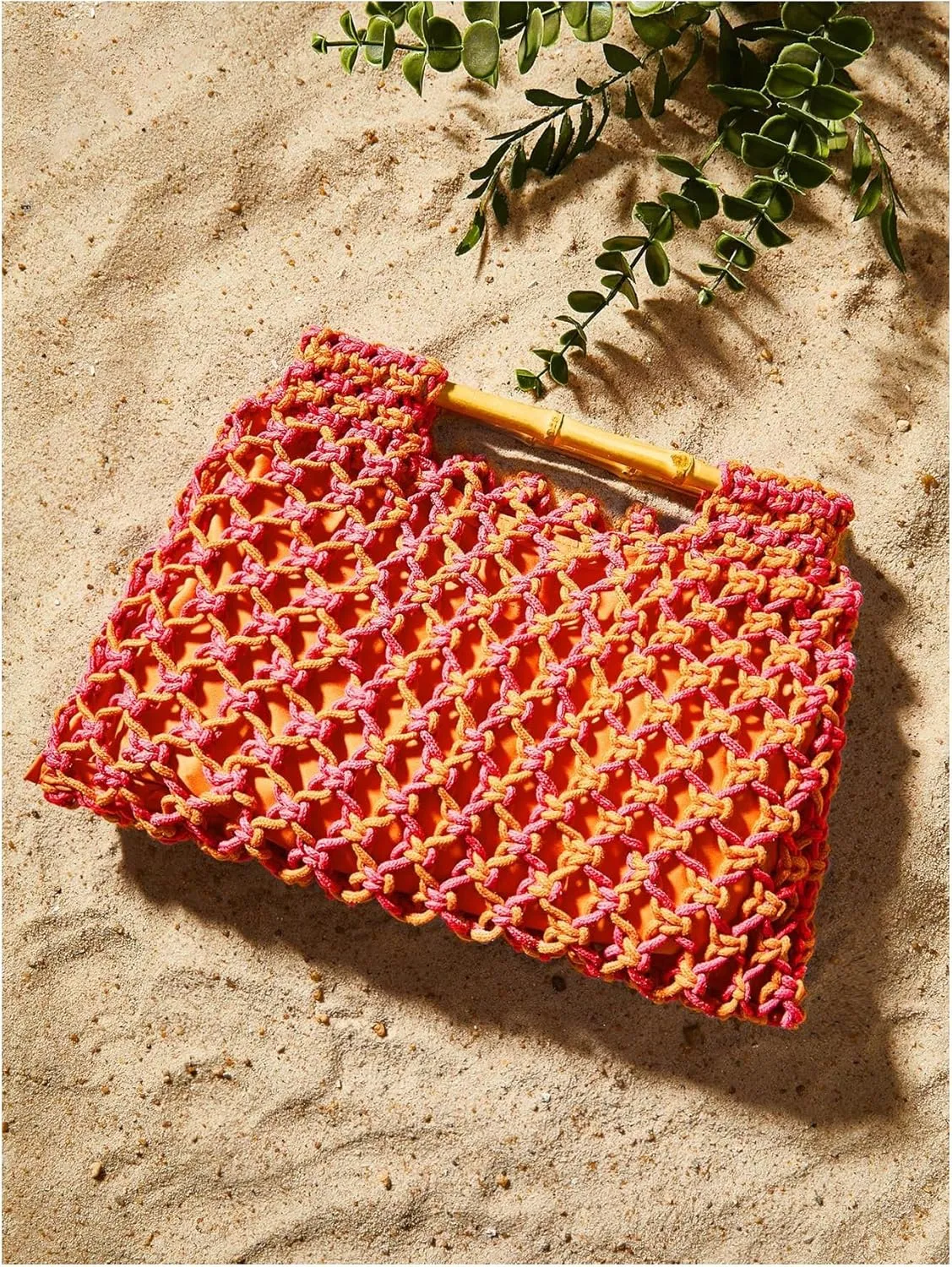 Floerns Women's Straw Bag Handle Beach Clutch Purse Hobo Handbag