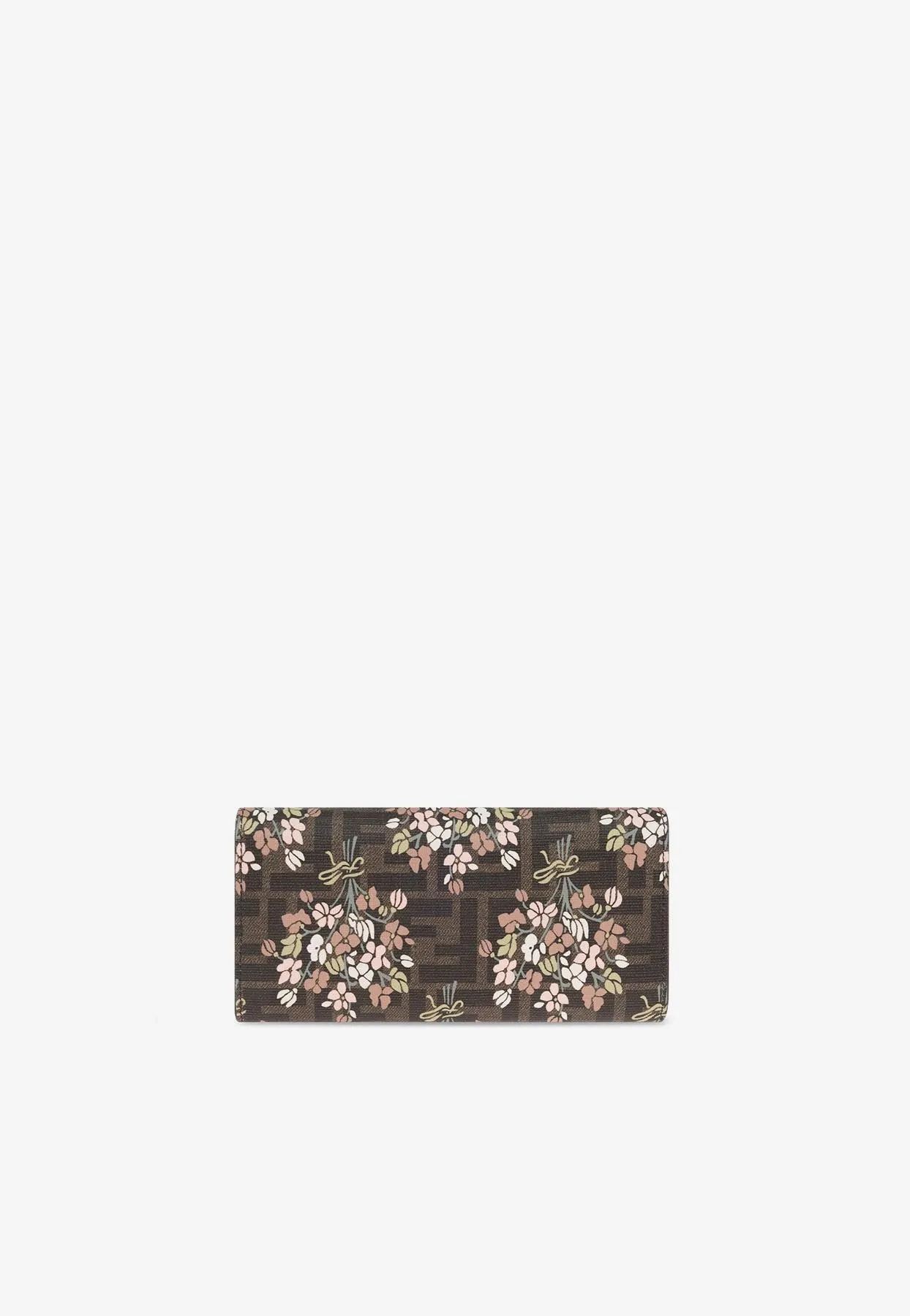 Flower Bouquet Printed Chain Clutch