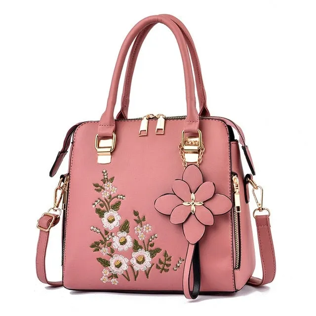 Flower Women Handbags Clear communication Shoulder Comprehensive assistance bags Messenger Bag Leather