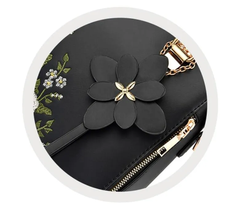 Flower Women Handbags Clear communication Shoulder Comprehensive assistance bags Messenger Bag Leather