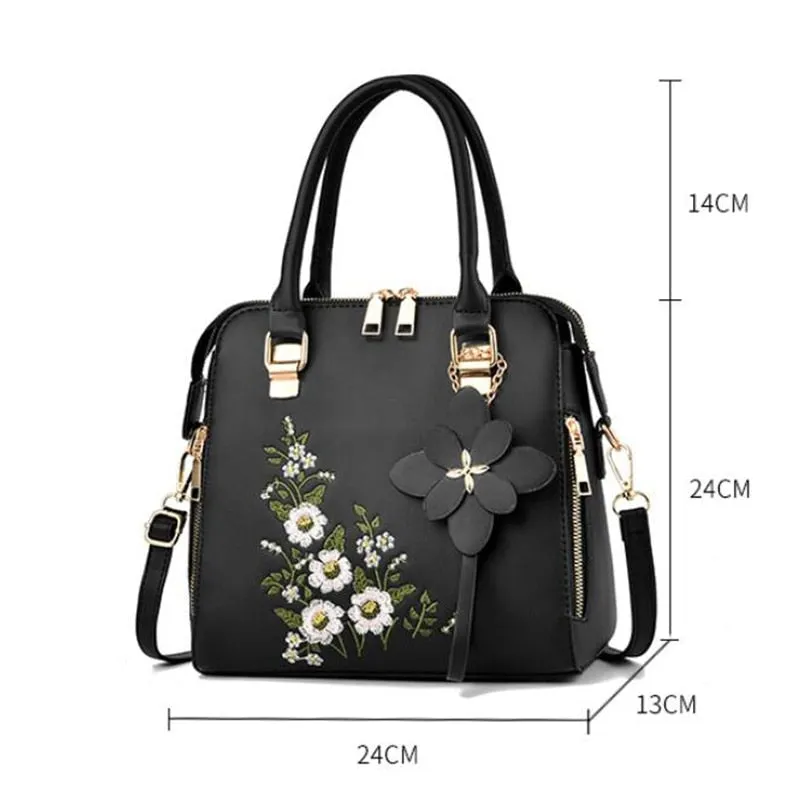 Flower Women Handbags Clear communication Shoulder Comprehensive assistance bags Messenger Bag Leather