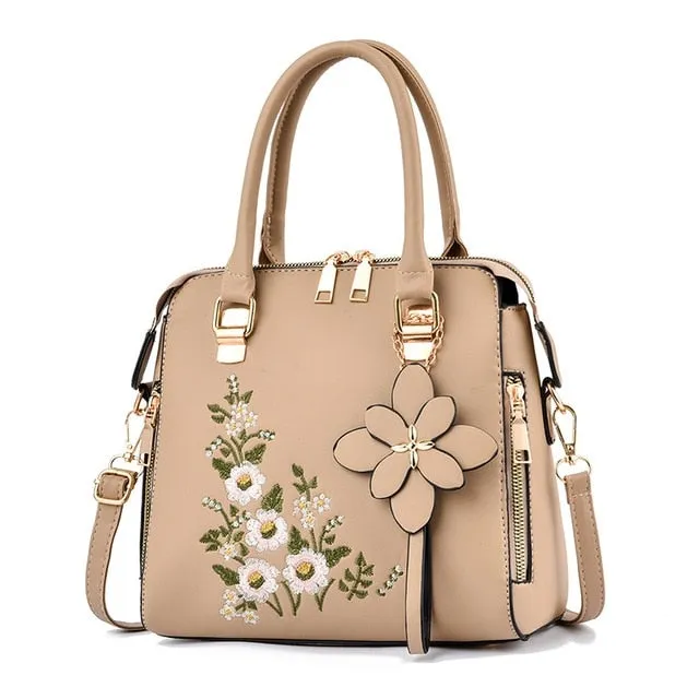 Flower Women Handbags Clear communication Shoulder Comprehensive assistance bags Messenger Bag Leather
