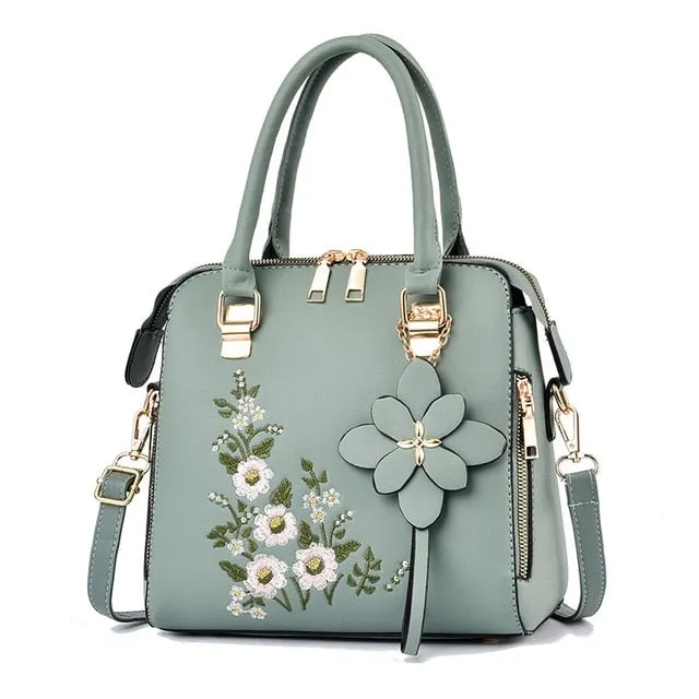 Flower Women Handbags Clear communication Shoulder Comprehensive assistance bags Messenger Bag Leather
