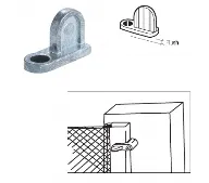 Fly screen swivel clip - metal