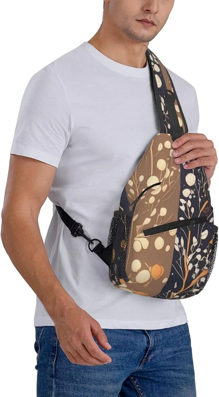 Flying alien bird Men's And Women's Small Crossbody Bags Chest Bags Daily Bags Are Suitable For Outdoor Hiking Trips
