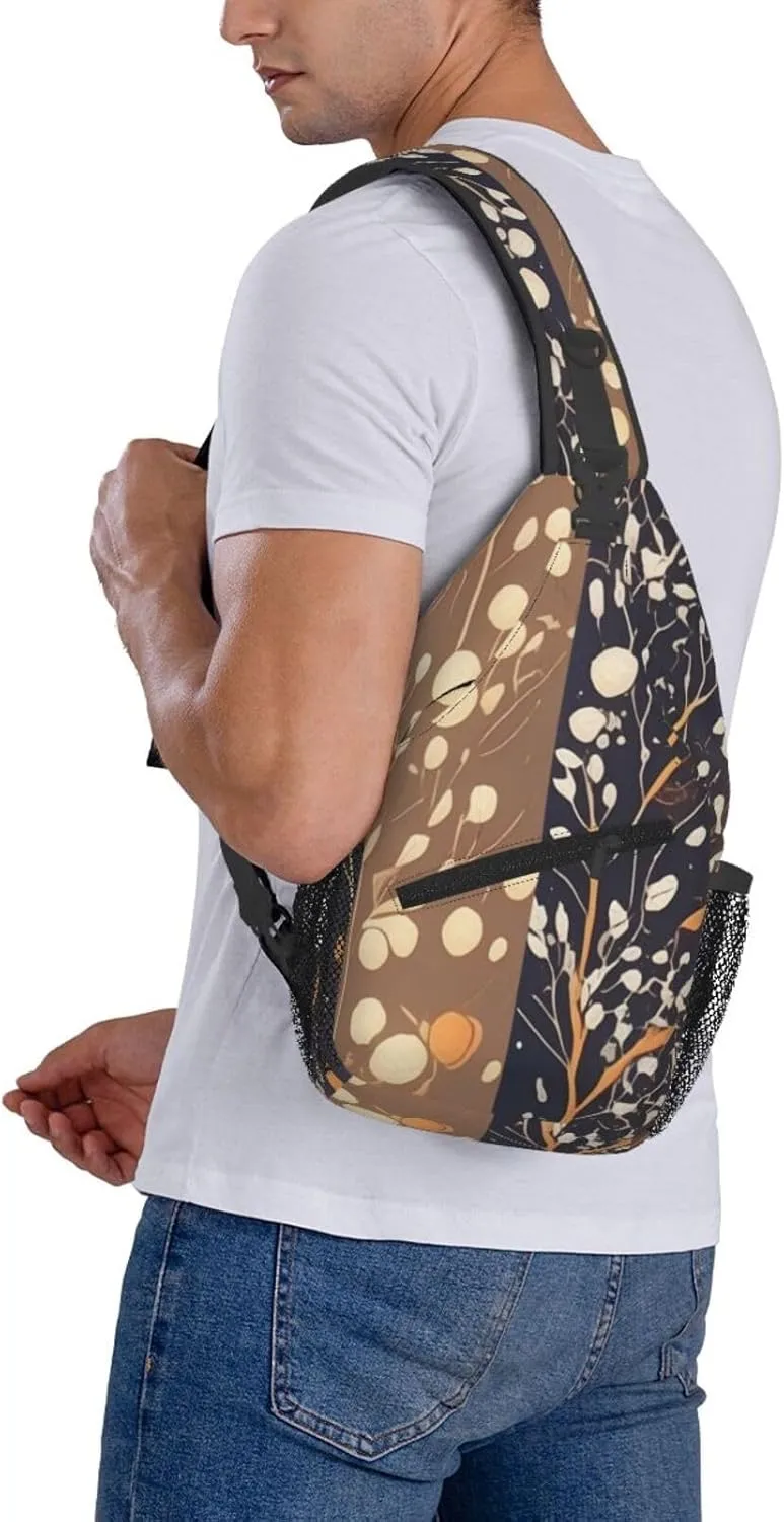 Flying alien bird Men's And Women's Small Crossbody Bags Chest Bags Daily Bags Are Suitable For Outdoor Hiking Trips