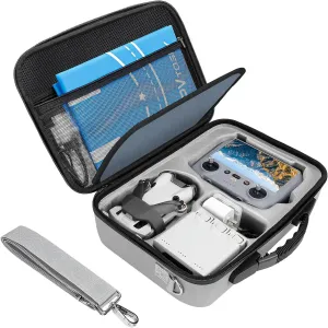 FPVtosky Mini 4 Pro RC 2 Case [CASE ONLY], Waterproof Shoulder Bag for DJI Mini 4 Pro Fly More Combo Accessories, Fits RC2 Remote with Sunshade