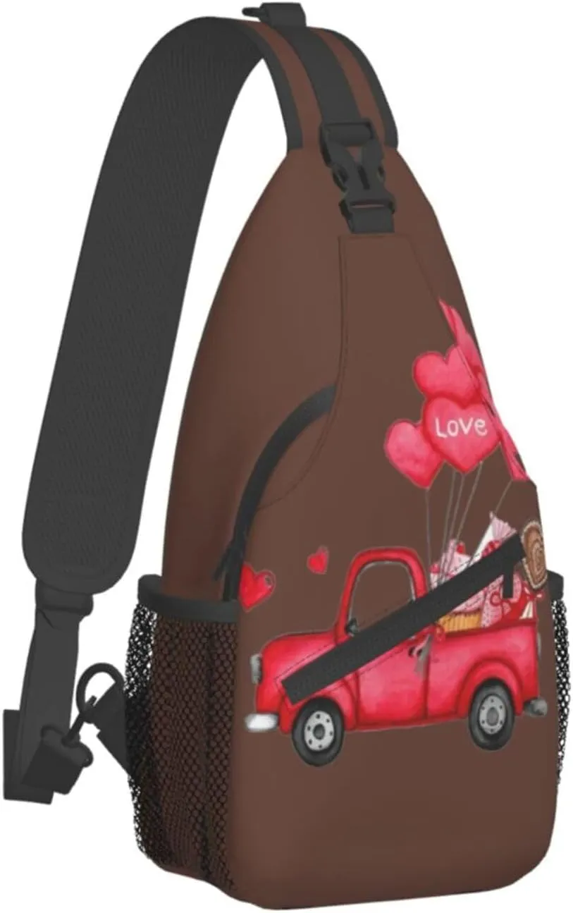 Fruits Watermelon Crossbody Sling Backpack Sling Bag Travel Hiking Chest Bag Daypack For Women Men