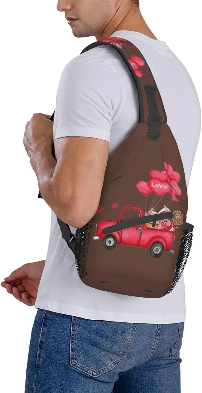 Fruits Watermelon Crossbody Sling Backpack Sling Bag Travel Hiking Chest Bag Daypack For Women Men