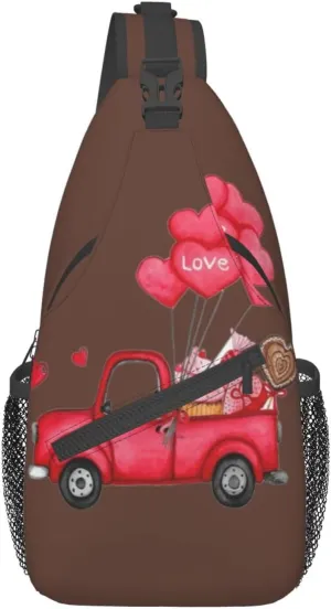 Fruits Watermelon Crossbody Sling Backpack Sling Bag Travel Hiking Chest Bag Daypack For Women Men