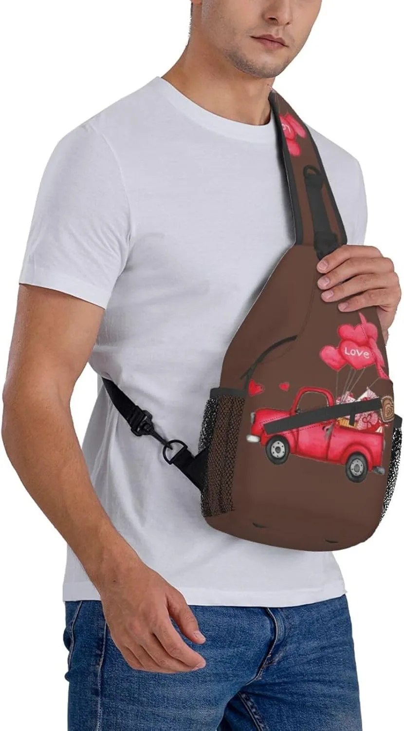 Fruits Watermelon Crossbody Sling Backpack Sling Bag Travel Hiking Chest Bag Daypack For Women Men