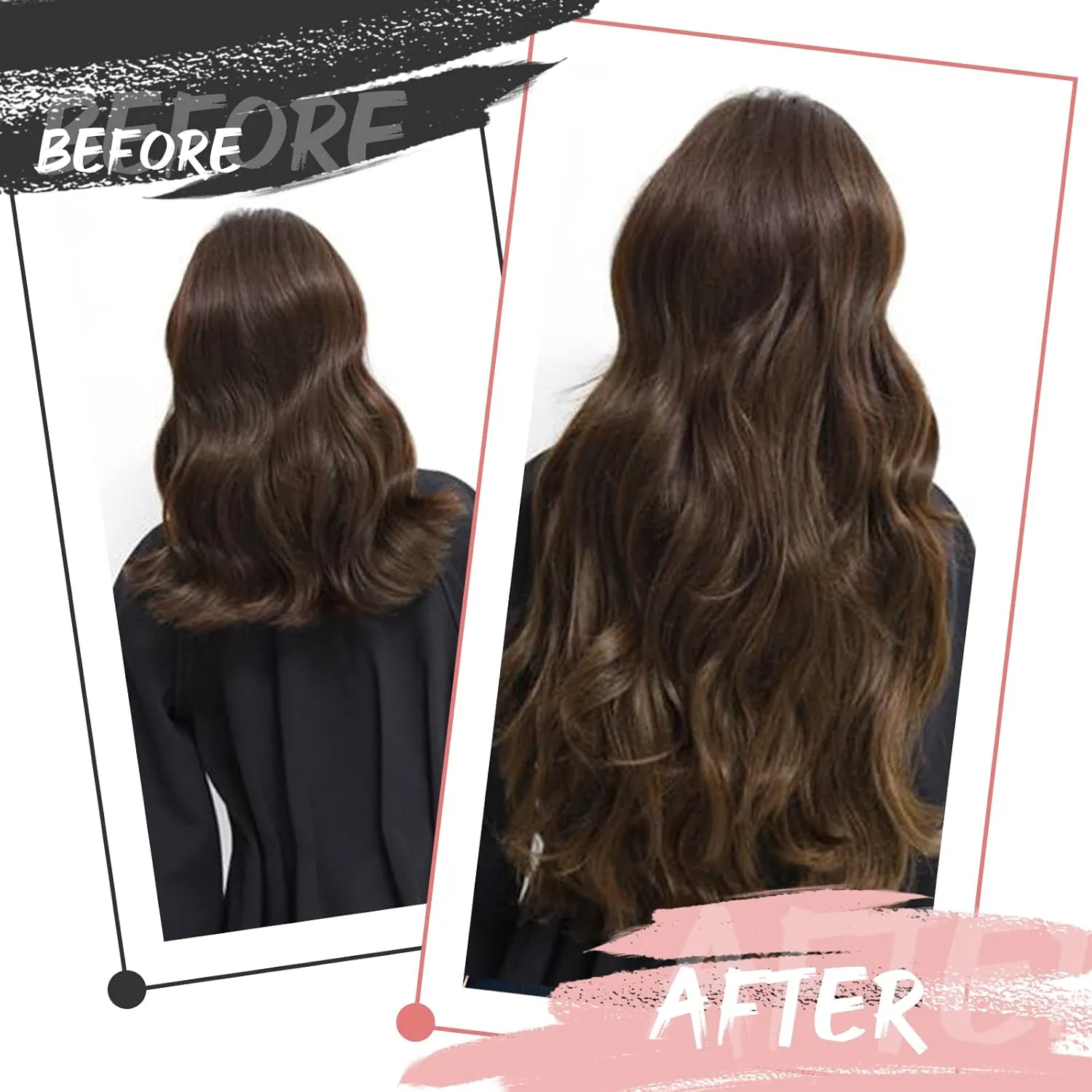 Fshine Genius Weft Real Human Hair Genius Weft for Women Darkest Brown Color 2 14 Inch 50 Gram Bundle Remy Human Bundle Natural Human Weave