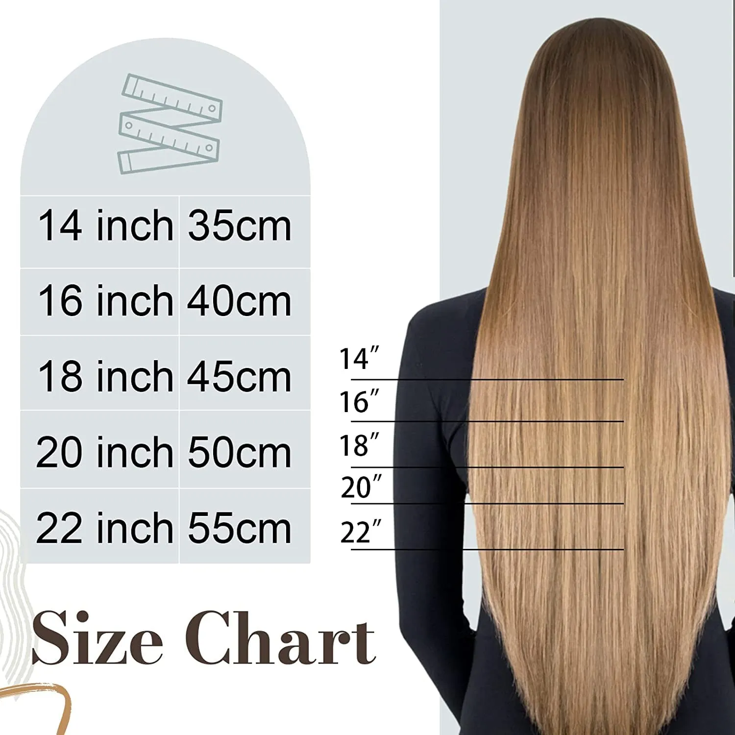 Fshine Hand Tied Weft Hair Extensions Human Hair Balayage Medium Brown Mixed Blonde Remy Hair Soft and Light Weight Straight Hair Specially for Your Fashionable Hairstyle 14 Inch 100 Gram