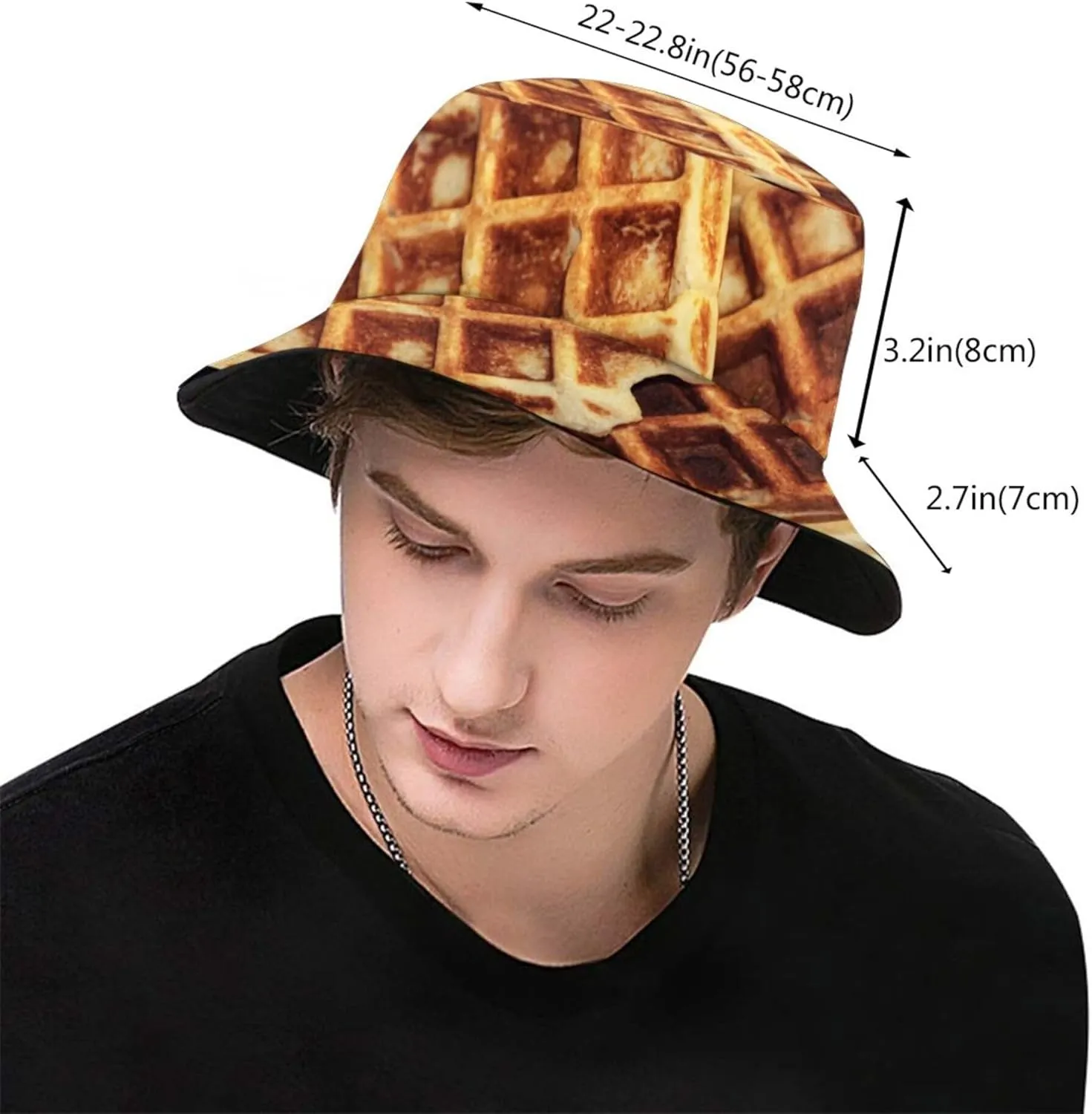 Funny Food Pattern Bucket Hat for Men Women Fashion Summer Fisherman Hat Packable Travel Beach Sun Caps
