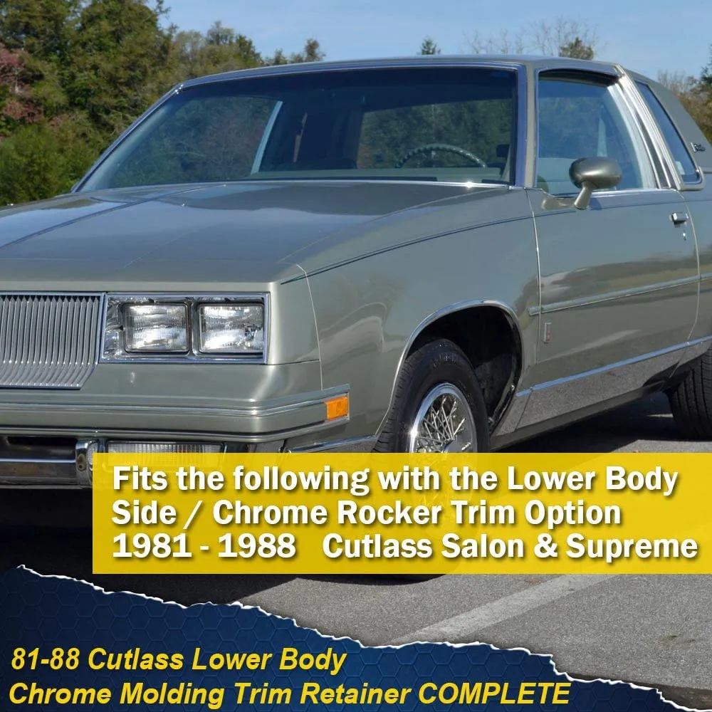 G-PLUS Lower Body Molding Trim Retainer Clip Compatible with Oldsmobile Cutlass 1981-1988 Complete Lower Body Molding Clip Install Set 22 PCS