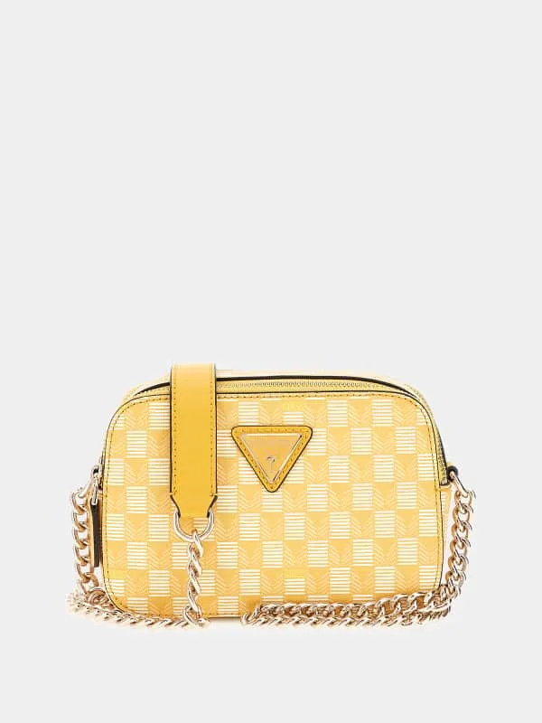 G Wave Geometric-Print Mini Crossbody