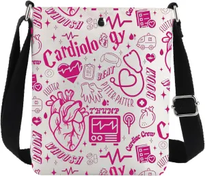 G2TUP Cardiologist Crossbody Bag Cardiology Nurse Gifts Cardiologist Gifts Cardiac Nurse Shoulder Bag Cardiac RN Gift