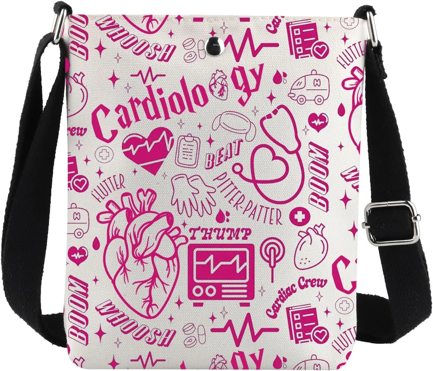 G2TUP Cardiologist Crossbody Bag Cardiology Nurse Gifts Cardiologist Gifts Cardiac Nurse Shoulder Bag Cardiac RN Gift
