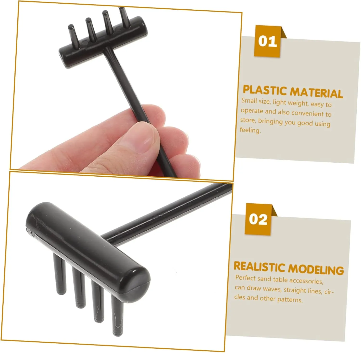 Gadpiparty 30pcs Mini Zen Rake for Table Compact Landscape Rakes for Miniature Gardens Lightweight and Easy to Use Zen Garden Tools for Relaxation and Decoration